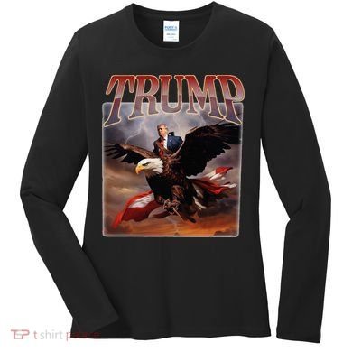 Donald Trump Eagle Usa President Women's Long Sleeve Shirt