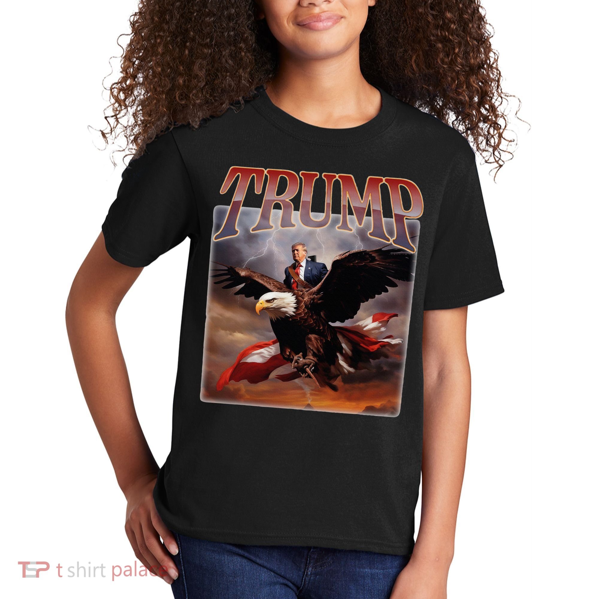 Donald Trump Eagle Usa President Kids T-Shirt