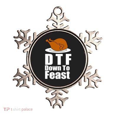 DTF Down To Feast Funny Thanksgiving Ornament