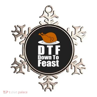 DTF Down To Feast Funny Thanksgiving Ornament