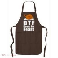 DTF Down To Feast Funny Thanksgiving Apron thumb 0
