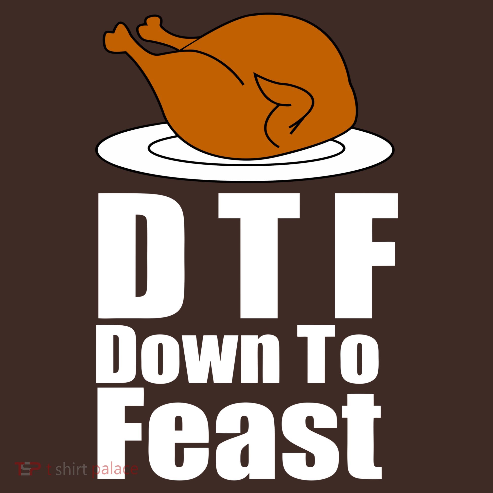 DTF Down To Feast Funny Thanksgiving Mousepad