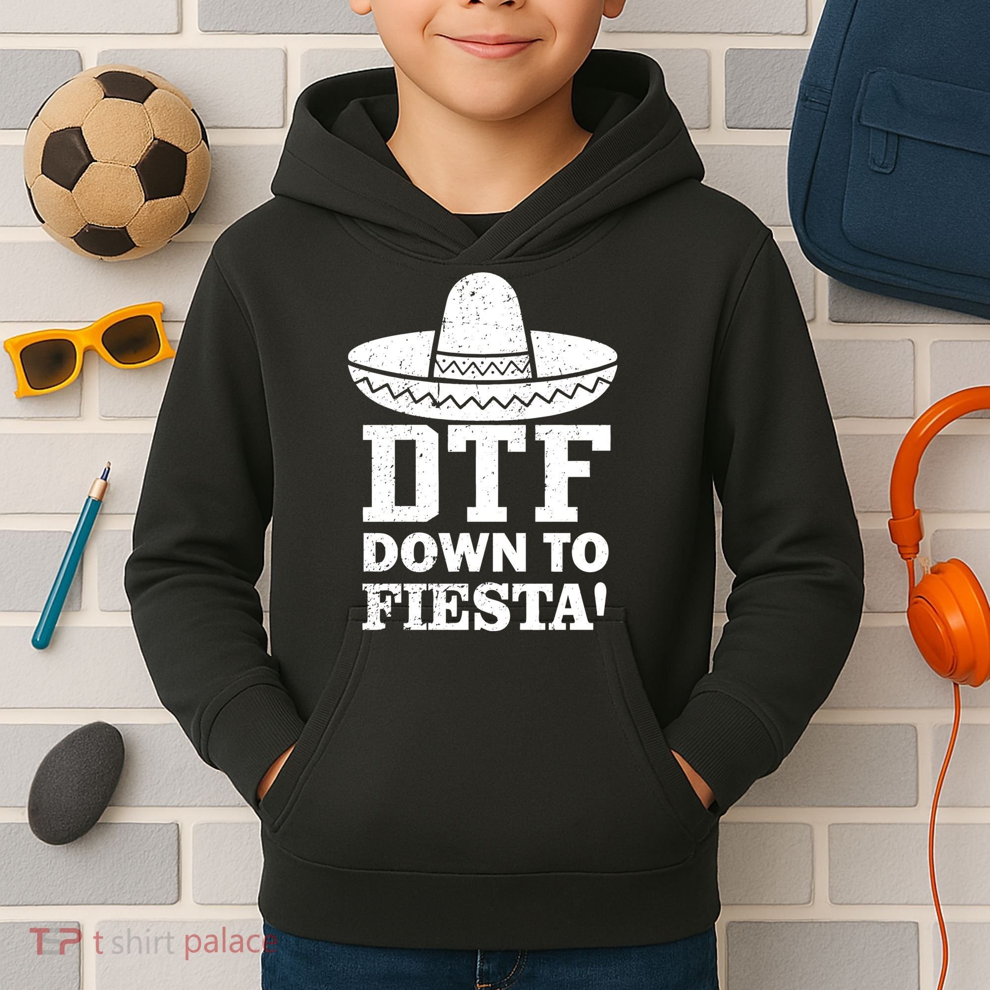 DTF Down To Fiesta Kids Hoodie