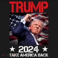 Donald Trump Fist Pump Take America Back 2024 Usa Coaster thumb 2