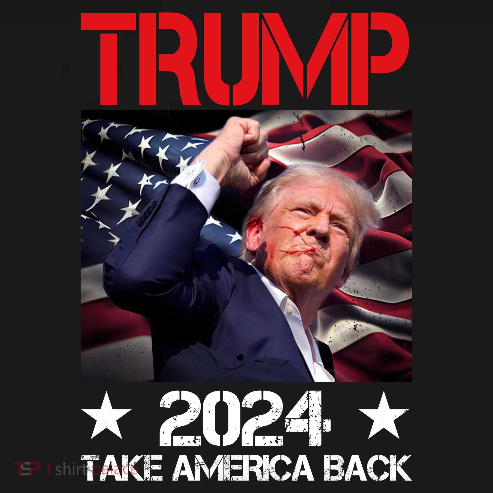 Donald Trump Fist Pump Take America Back 2024 Usa Coaster