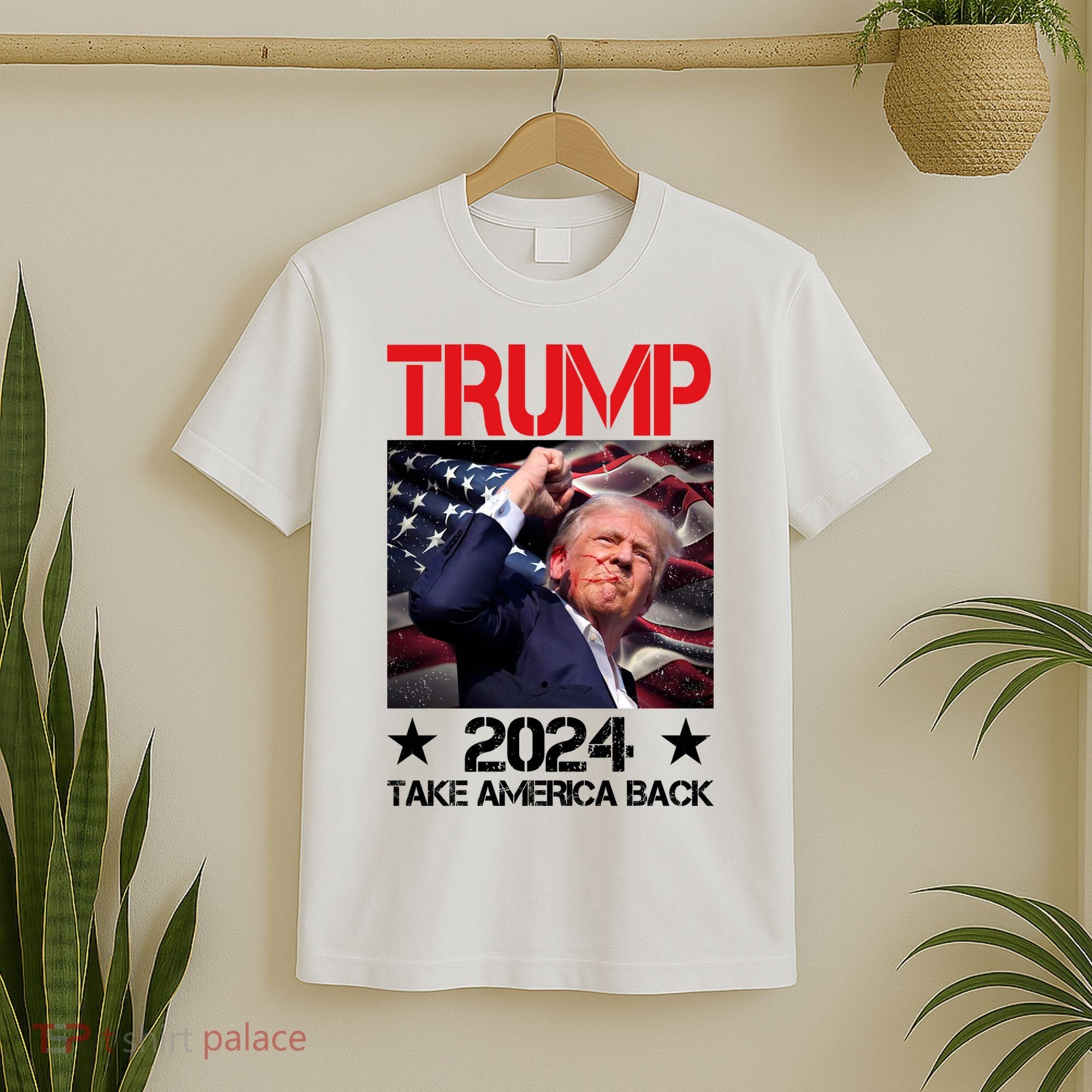Donald Trump Fist Pump Take America Back 2024 Usa T-Shirt