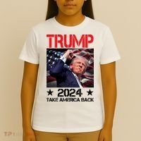 Donald Trump Fist Pump Take America Back 2024 Usa T-Shirt thumb 4