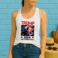 Donald Trump Fist Pump Take America Back 2024 Usa Women's Tank Top thumb 2
