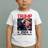 Donald Trump Fist Pump Take America Back 2024 Usa Toddler T-Shirt thumb 2