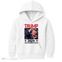 Donald Trump Fist Pump Take America Back 2024 Usa Kids Hoodie thumb 0