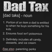 Dad Tax Funny Dad Tax Definition Father's Day Long Sleeve Shirt thumb 2