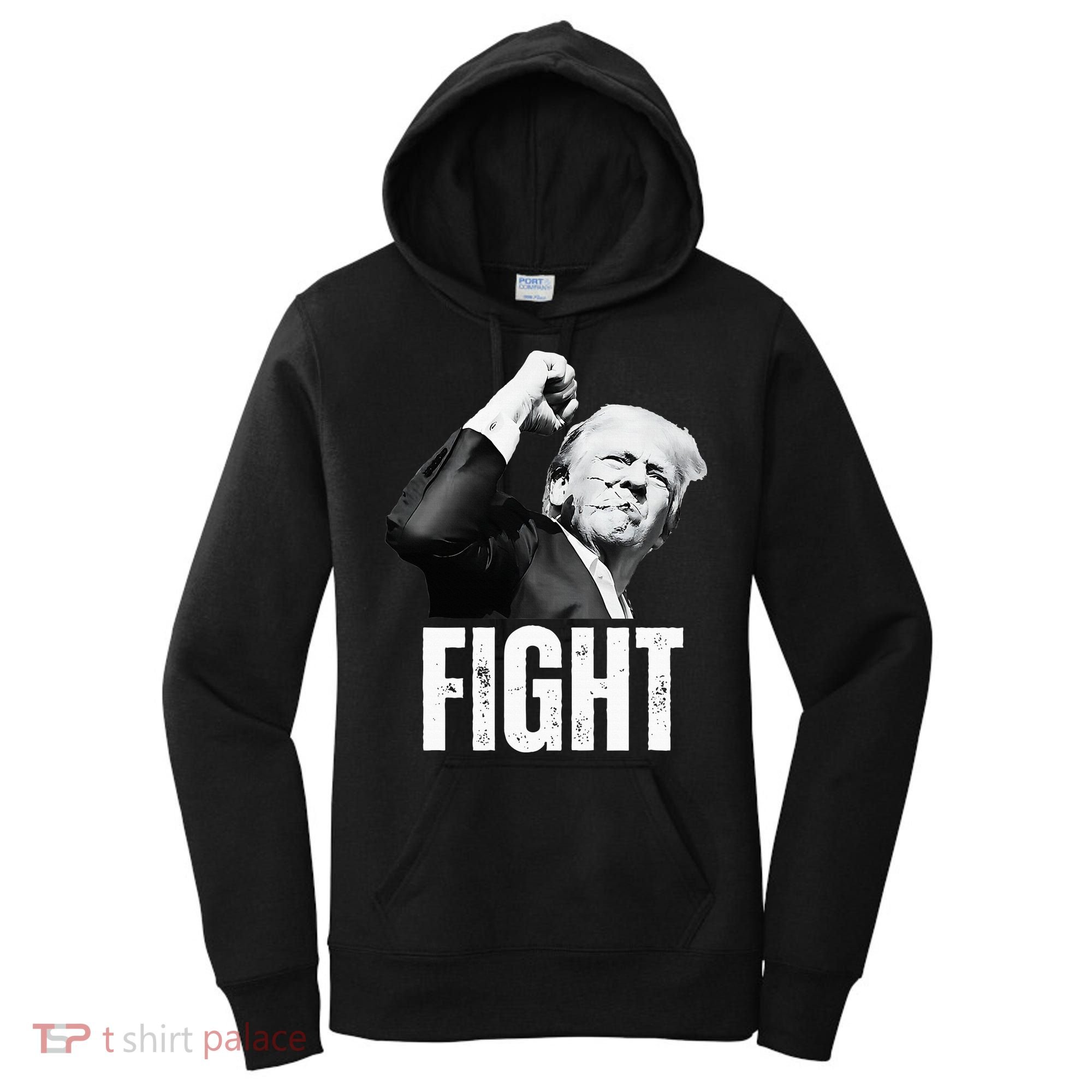 Donald Trump Fist Pump Donald Trump Shooting Women's Hoodie