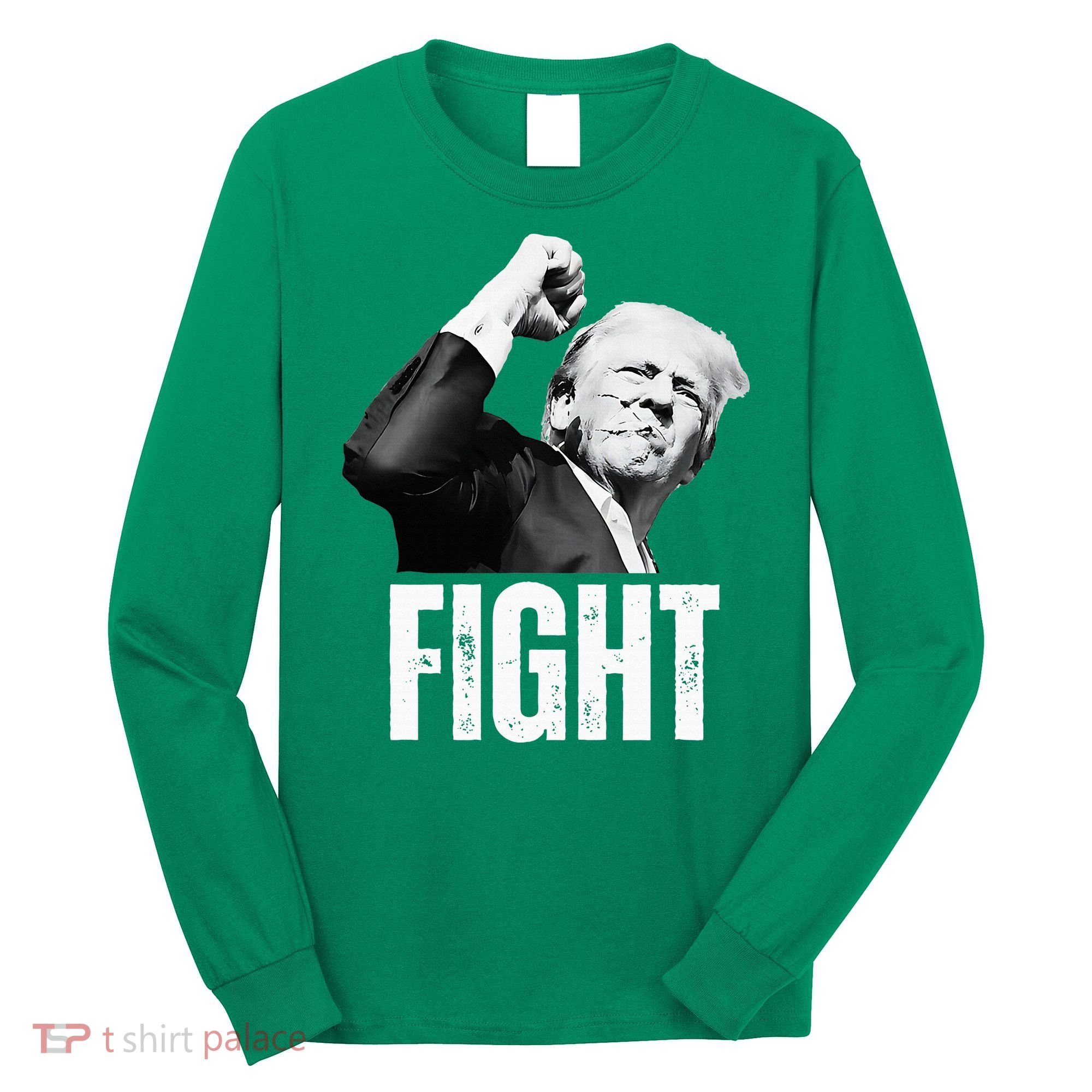 Donald Trump Fist Pump Donald Trump Shooting Long Sleeve Shirt