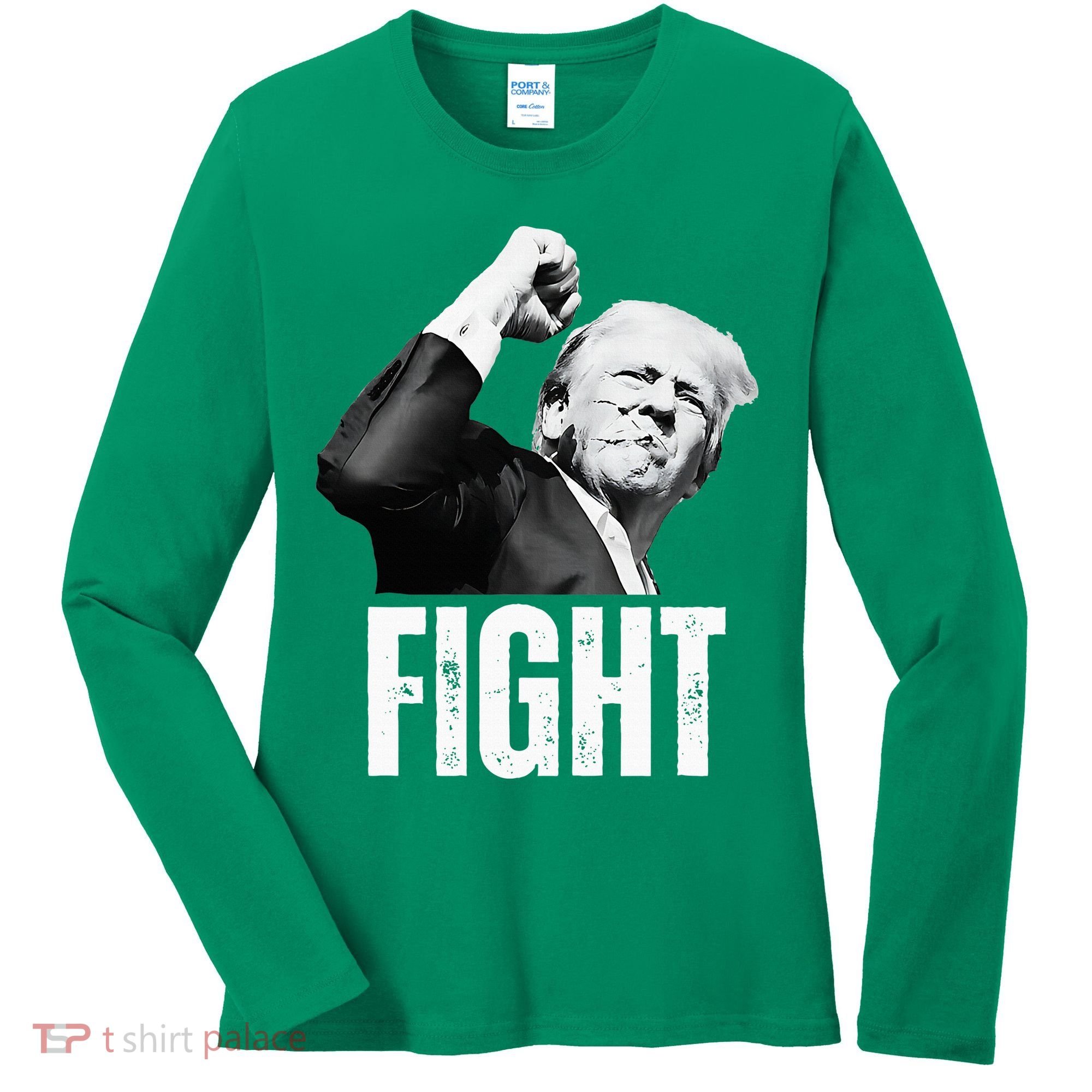 Donald Trump Fist Pump Donald Trump Shooting Women's Long Sleeve Shirt