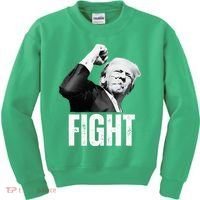 Donald Trump Fist Pump Donald Trump Shooting Kids Sweatshirt thumb 0