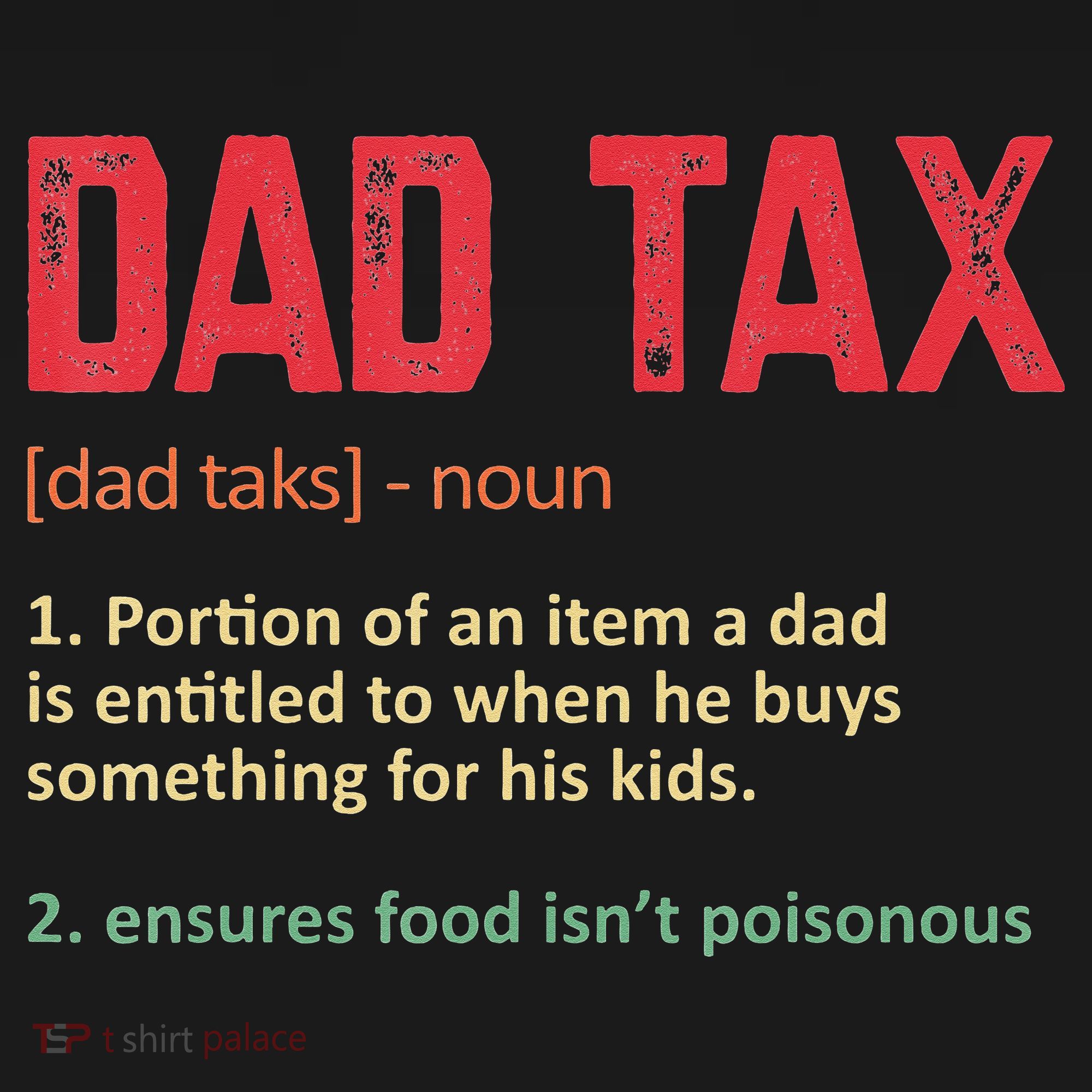 Dad Tax Funny Dad Tax Definition Father's day Hoodie