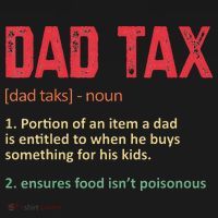 Dad Tax Funny Dad Tax Definition Father's day Tote Bag thumb 4