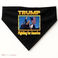 Donald Trump Fighting For America USA-Made Doggie Bandana thumb 0