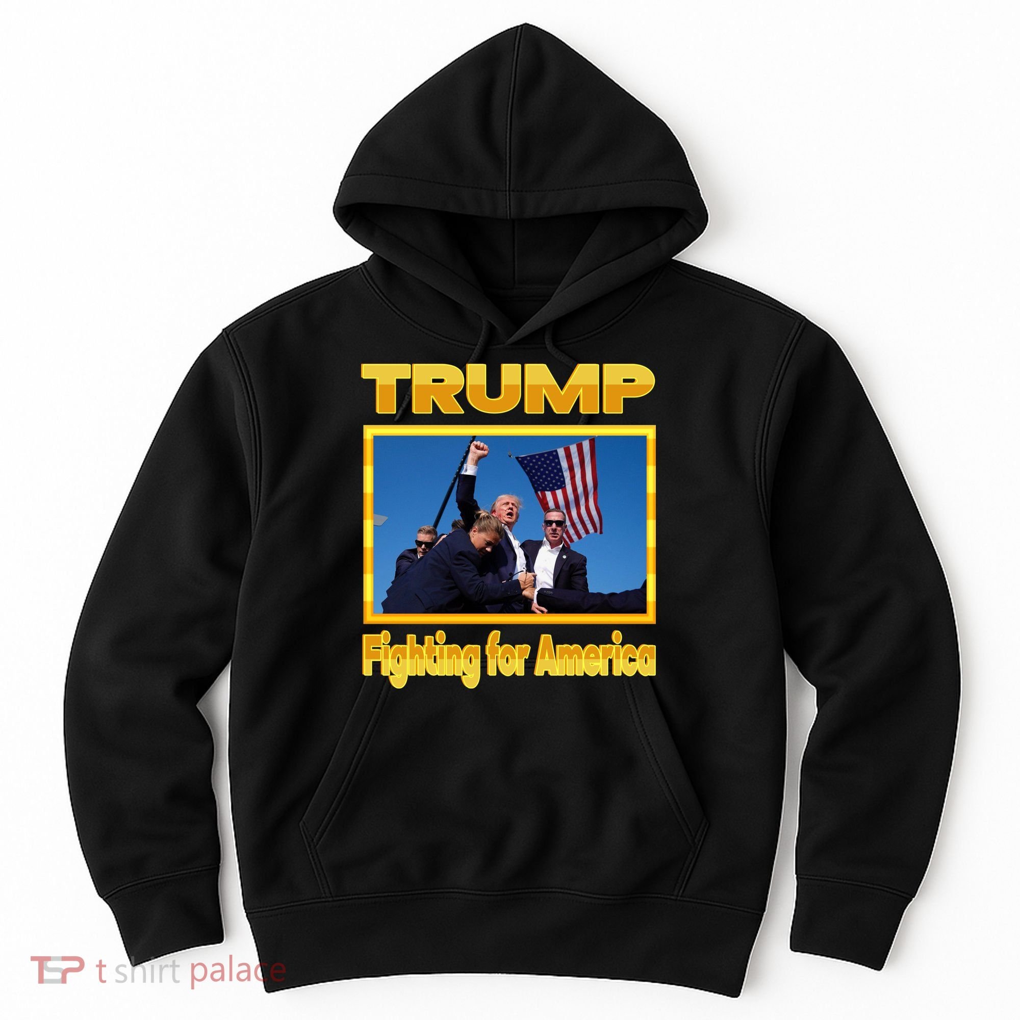 Donald Trump Fighting For America Hoodie
