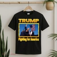Donald Trump Fighting For America T-Shirt thumb 2