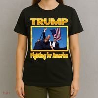 Donald Trump Fighting For America T-Shirt thumb 4