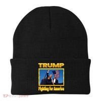 Donald Trump Fighting For America Beanie thumb 0