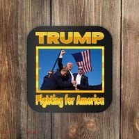 Donald Trump Fighting For America Coaster thumb 0