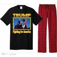 Donald Trump Fighting For America Pajama Set thumb 0