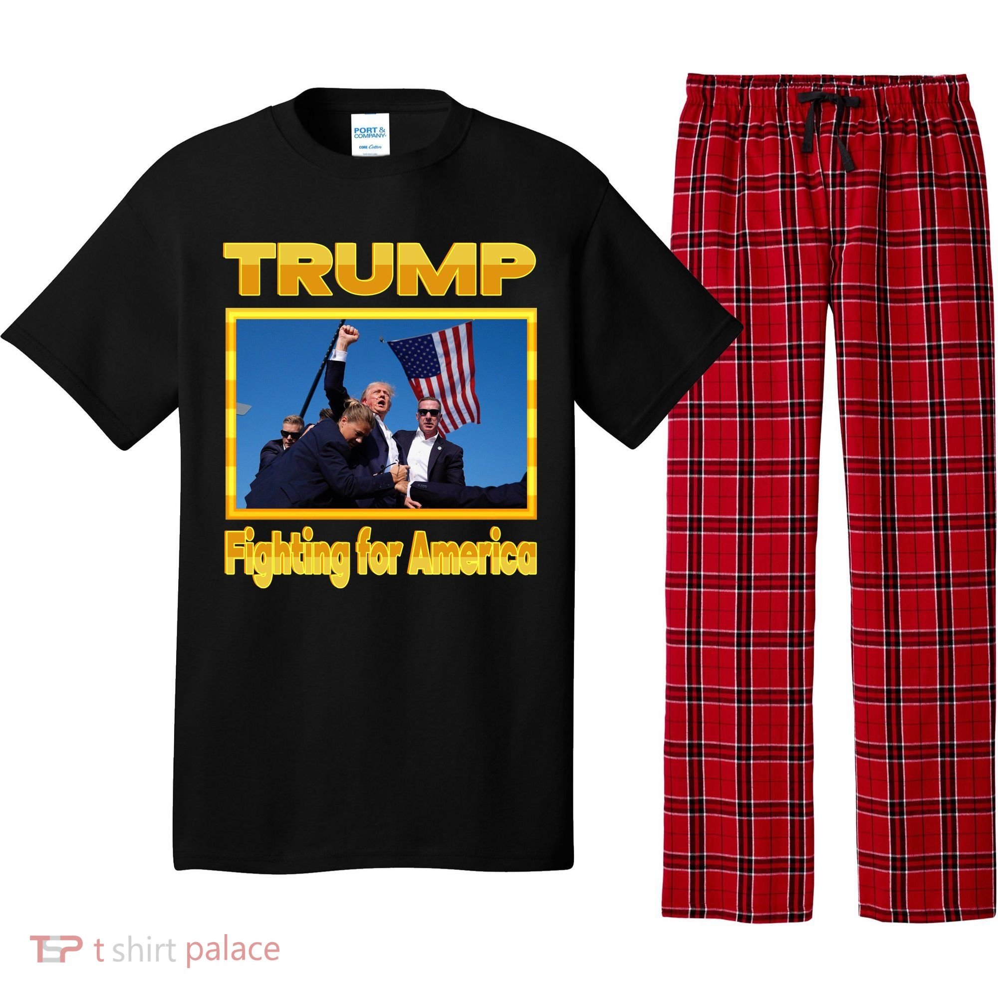 Donald Trump Fighting For America Pajama Set
