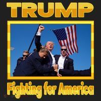 Donald Trump Fighting For America Golf Towel thumb 3