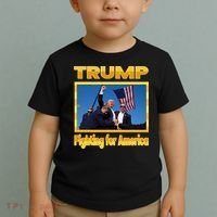 Donald Trump Fighting For America Toddler T-Shirt thumb 2