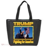 Donald Trump Fighting For America Tote Bag thumb 0
