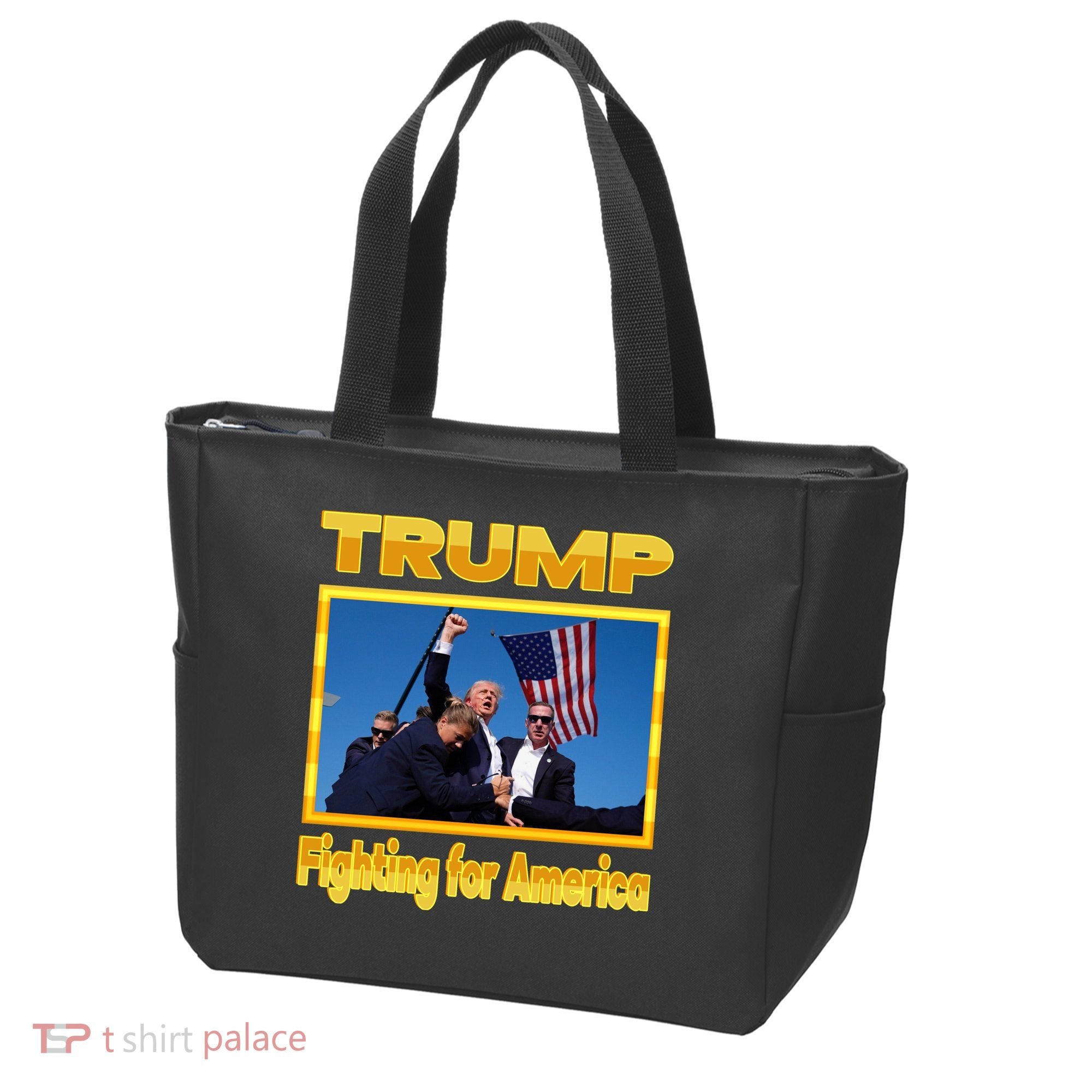 Donald Trump Fighting For America Tote Bag