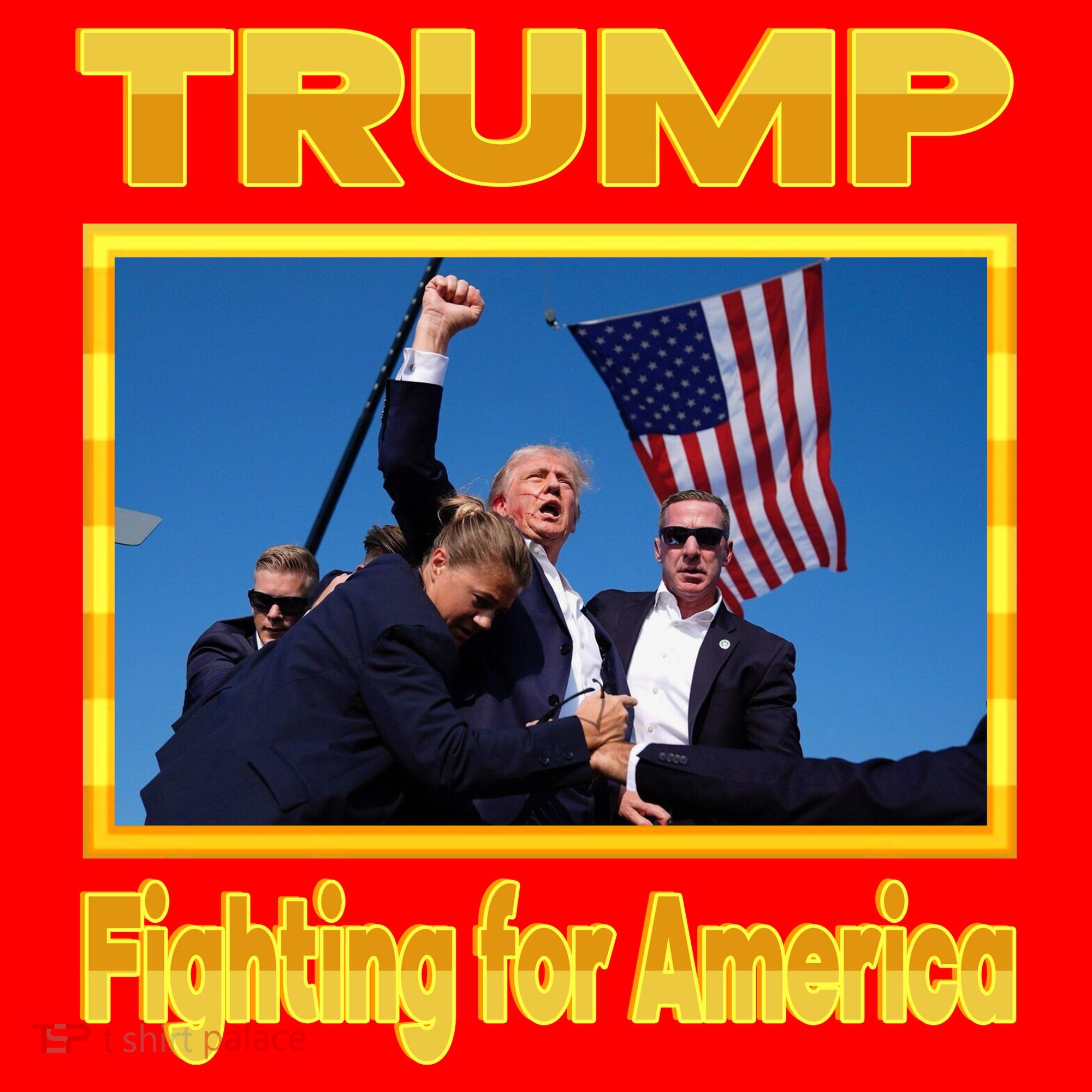 Donald Trump Fighting For America Santa Hat