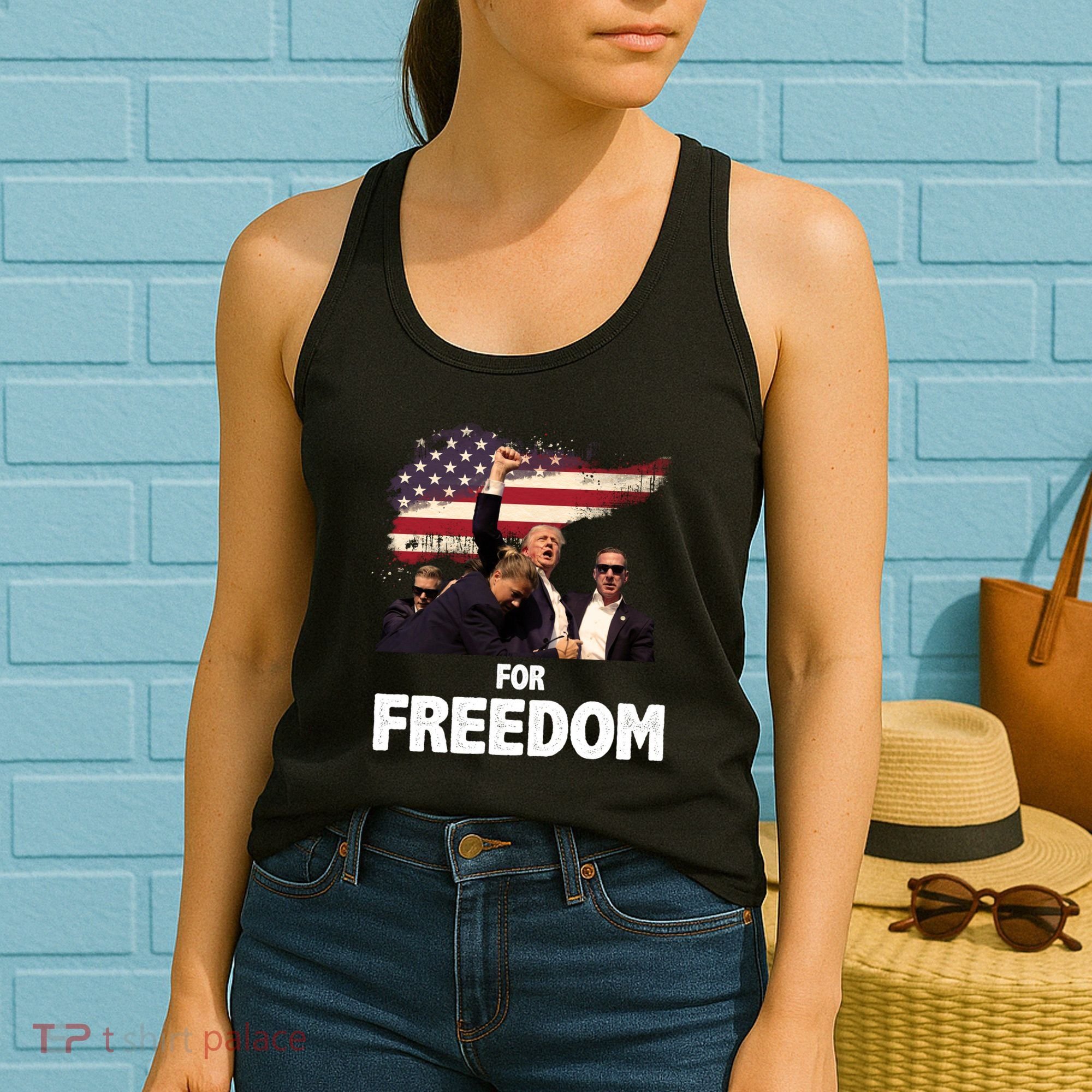 Donald Trump For Freedom Women's Tank Top