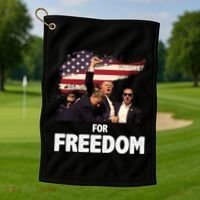 Donald Trump For Freedom Golf Towel thumb 1
