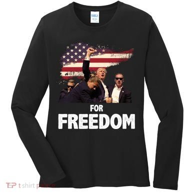 Donald Trump For Freedom Women's Long Sleeve Shirt