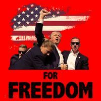 Donald Trump For Freedom Santa Hat thumb 1