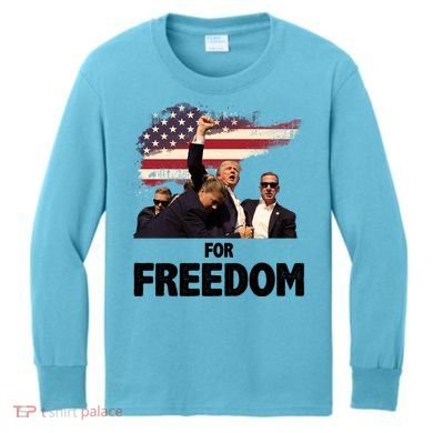 Donald Trump For Freedom Kids Long Sleeve Shirt