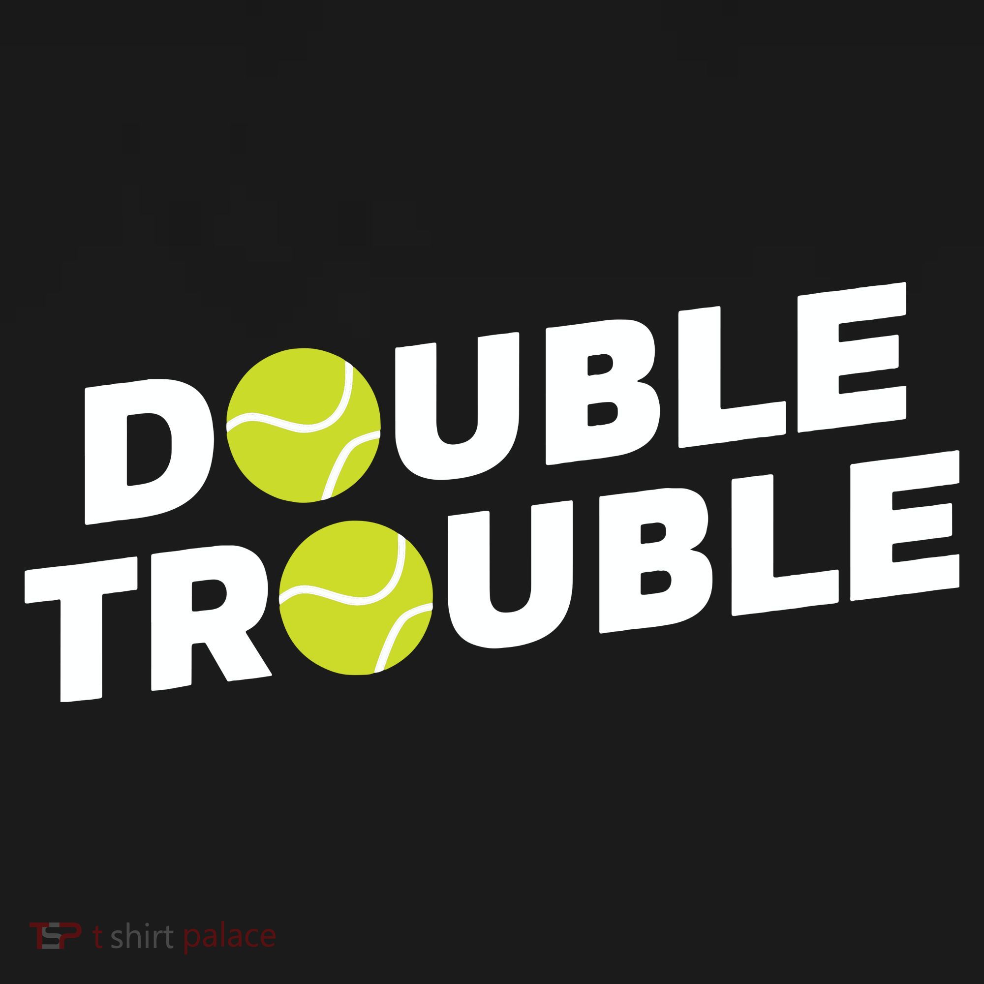 Double Trouble Funny Tennis With Tennis Balls Sweatshirt