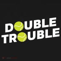 Double Trouble Funny Tennis With Tennis Balls Polo thumb 3