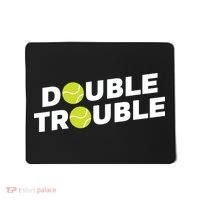 Double Trouble Funny Tennis With Tennis Balls Mousepad thumb 0