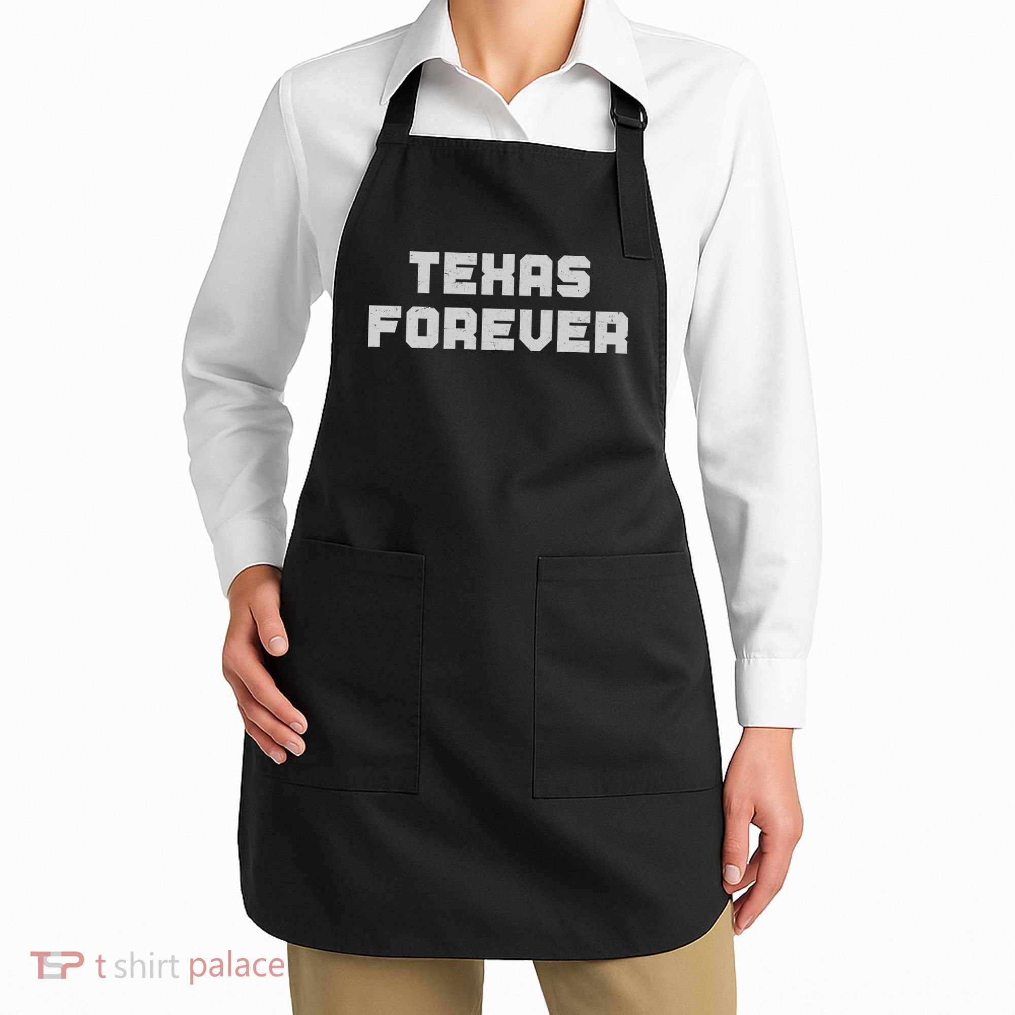 Distressed Texas Forever Apron