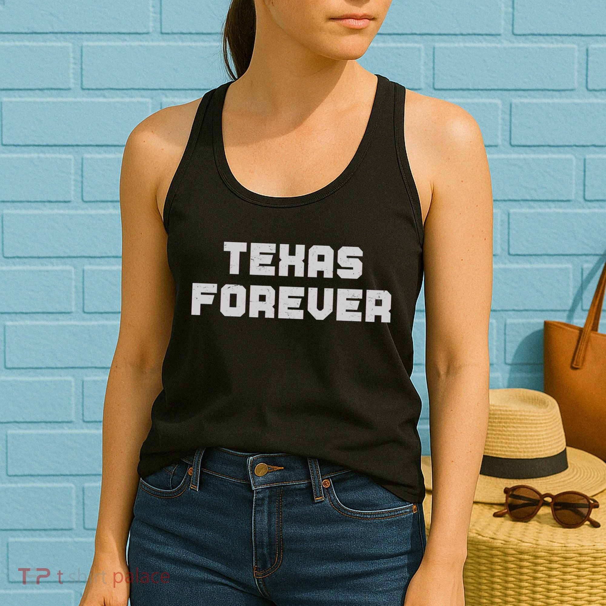 Distressed Texas Forever Women's Tank Top