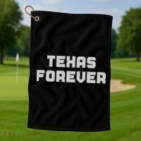 Distressed Texas Forever Golf Towel thumb 1