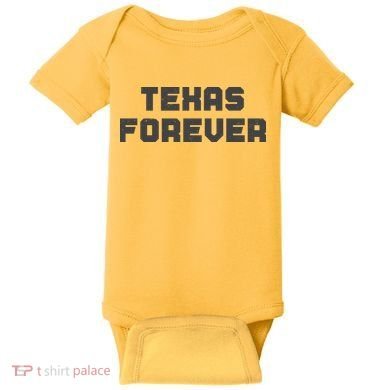 Distressed Texas Forever Baby Bodysuit