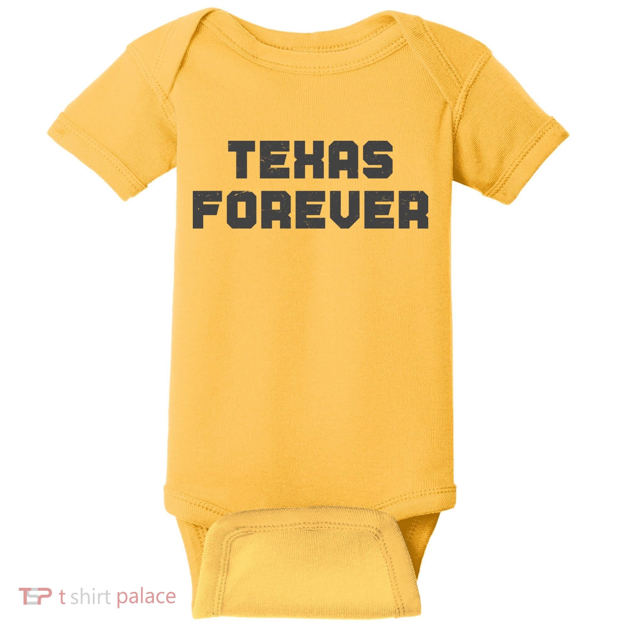 Distressed Texas Forever Baby Bodysuit