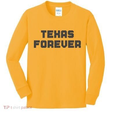 Distressed Texas Forever Kids Long Sleeve Shirt