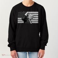 Donald Trump Fight Freedom Usa Flag Women's Sweatshirt thumb 0