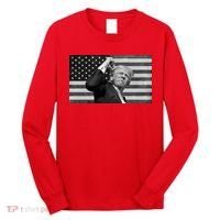 Donald Trump Fight Freedom Usa Flag Long Sleeve Shirt thumb 0